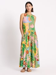 Albaray Tropique Print Halter Maxi Dress - Imagen 5 de 6