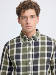 Casual Friday Green Franzen Long Sleeve Checked Shirt - Image 4 of 8