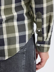 Casual Friday Green Franzen Long Sleeve Checked Shirt - Image 5 of 8
