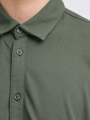 Casual Friday Green Folke Short Sleeve Pique Shirt - Image 3 of 8