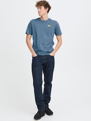 Casual Friday Blue Sundin Crew Neck Short Sleeve T-Shirt - Image 3 of 8
