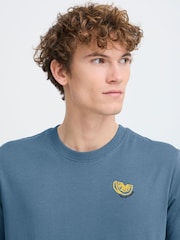 Casual Friday Blue Sundin Crew Neck Short Sleeve T-Shirt - Image 4 of 8