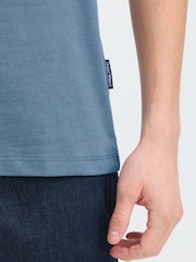 Casual Friday Blue Sundin Crew Neck Short Sleeve T-Shirt - Image 5 of 8