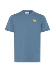 Casual Friday Blue Sundin Crew Neck Short Sleeve T-Shirt - Image 6 of 8