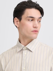 Casual Friday Natural Olsson Long Sleeve Striped Shirt - Image 5 of 8