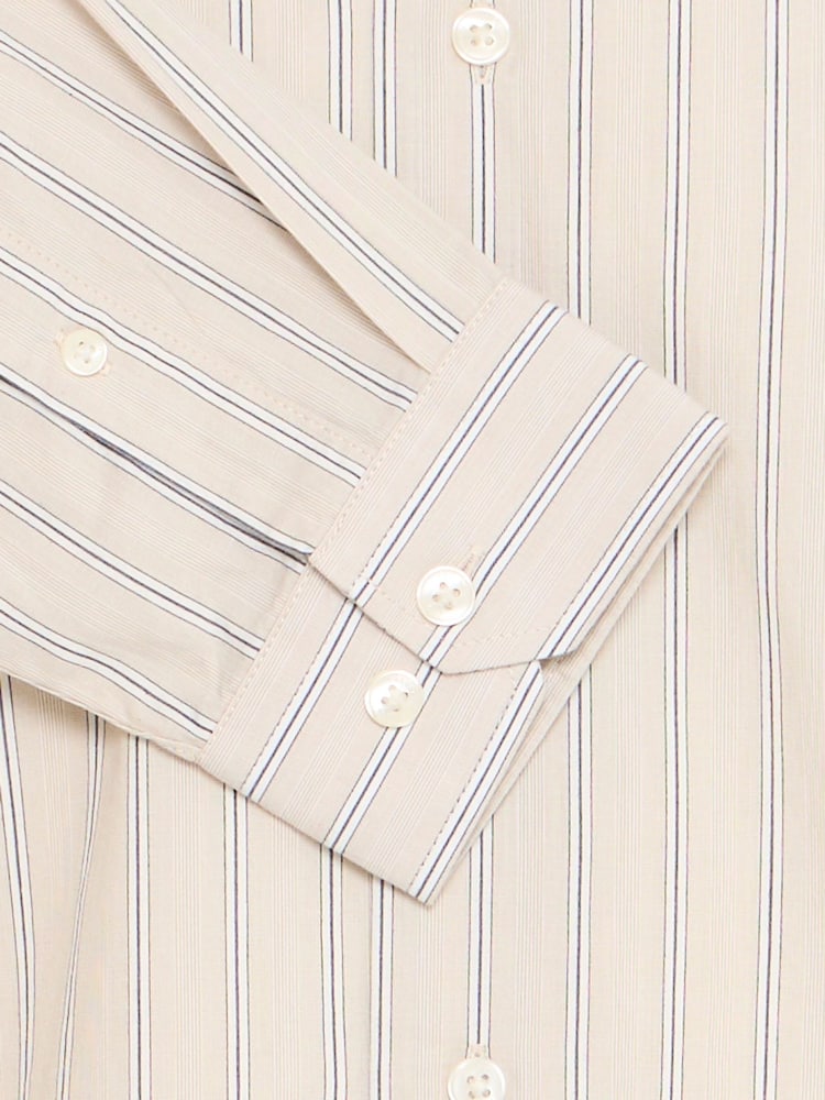 Casual Friday Natural Olsson Long Sleeve Striped Shirt - Image 8 of 8