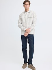 Casual Friday White CfWiberg Long Sleeve Striped Shirt - Image 3 of 8