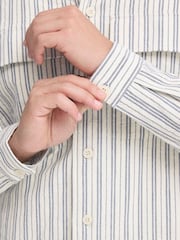 Casual Friday White CfWiberg Long Sleeve Striped Shirt - Image 4 of 8