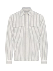 Casual Friday White CfWiberg Long Sleeve Striped Shirt - Image 6 of 8