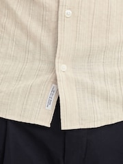 Casual Friday Natural Hedman Long Sleeve Dobby Striped Shirt - Image 4 of 6