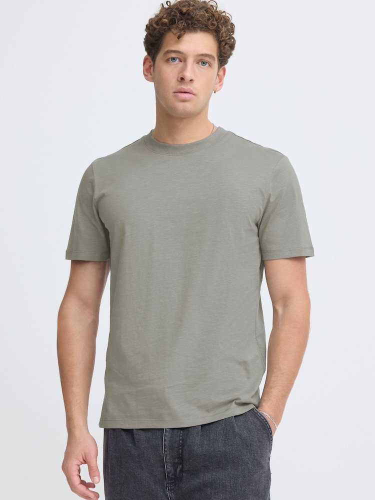 Casual Friday Grey CfNordli Crew Neck Short Sleeve T-Shirt - Image 1 of 8