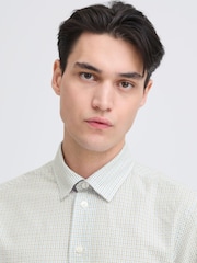 Casual Friday Blue Jonsson Long Sleeve Checked Shirt - Image 5 of 8