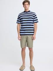 Casual Friday Blue Moberg Relaxed Striped T-Shirt - Image 3 of 8