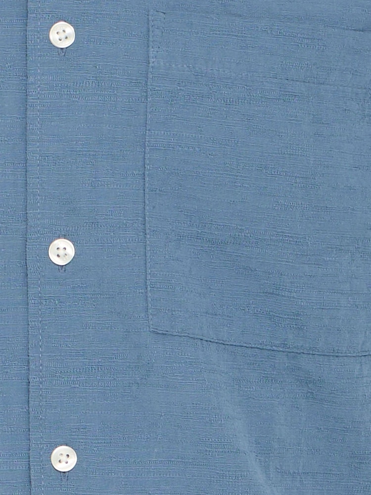 Casual Friday Blue Aaberg Short Sleeve Structured Shirt - Image 8 of 8