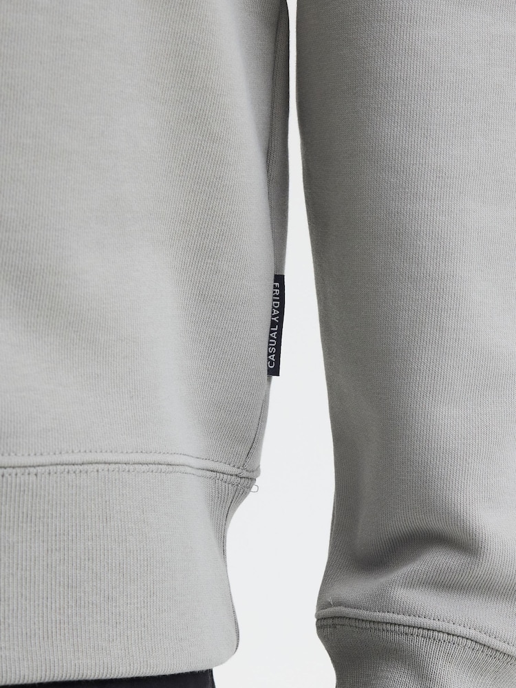 Casual Friday Grey Persson Crew Neck Sweatshirt - Image 5 of 5