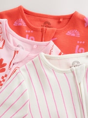 Vermelho/Rosa - Pacote 3 de roupas de dormir para bebês (0meses a3anos) - Imagem 8 de 13