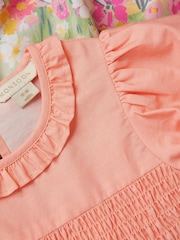 Monsoon Pink Baby Bunny Print Dress & Underwear Set - Image 3 of 3