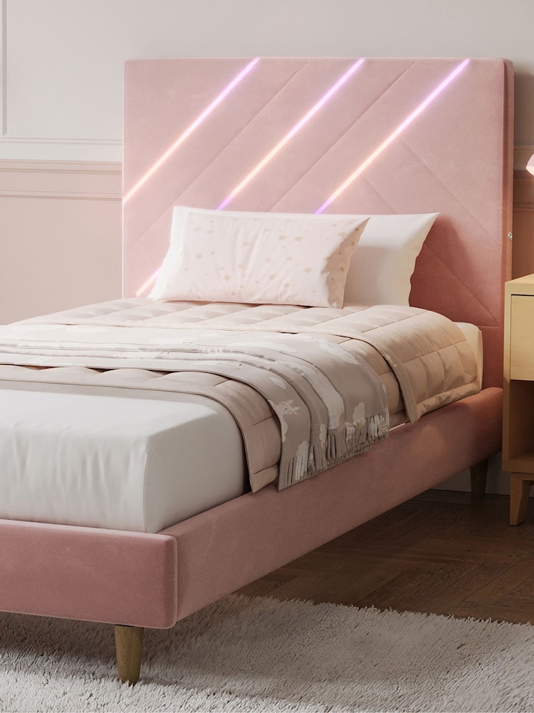 XR Living Pink Lily Bed Frame With App Control Lights - Image 2 of 6