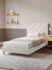 XR Living Ivory Lily Bed Frame With App Control Lights - Image 1 of 6
