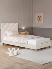 XR Living Ivory Lily Bed Frame With App Control Lights - Image 3 of 6