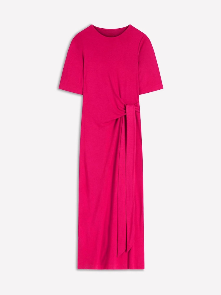 Розовый - Платье миди с завязкой Boden Zinnia - Изображение 5 5