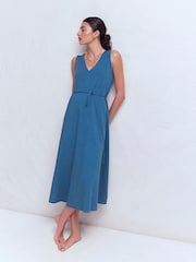 Boden Mia Midi φόρεμα φανέλας με Λαιμόκοψη V - Εικόνα 1 από 5