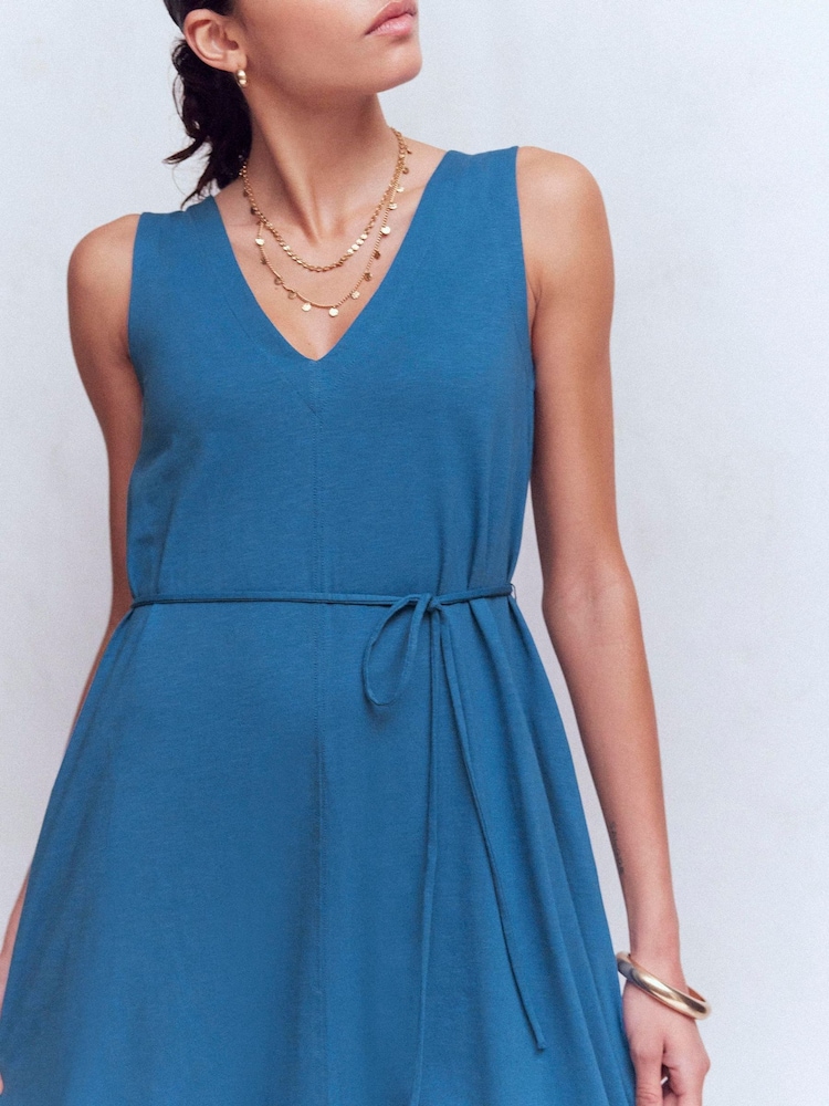 Boden Mia Midi φόρεμα φανέλας με Λαιμόκοψη V - Εικόνα 2 από 5