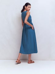 Boden Mia Midi φόρεμα φανέλας με Λαιμόκοψη V - Εικόνα 3 από 5