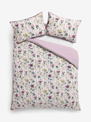 Cath Kidston Pink Climbing Rose Stripe 100% Cotton Duvet Cover and Pillowcase Set - Image 6 of 7