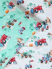 Cath Kidston Green Vintage Tractors Duvet Cover and Pillowcase Set - Image 3 of 6