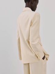 Mango Cream Single Breasted Blazer - Image 3 of 5