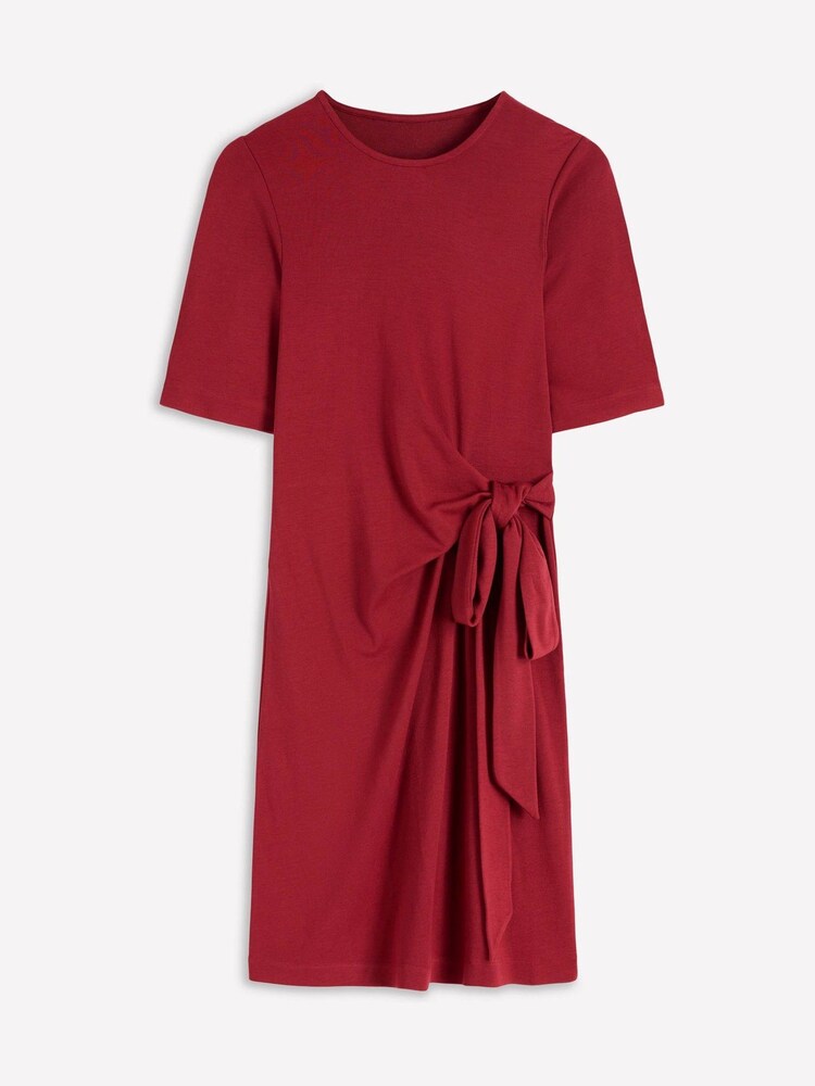 Boden Red Zinnia Tie Ponte Short Dress - Image 6 of 6