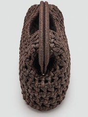 Mango Brown Straw Clutch - Image 5 of 5