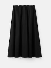 Mango Black Scarf Wrap Detail Midi Skirt - Image 6 of 6