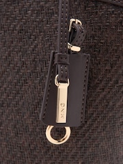 Mango Brown Textured Tote Bag - Image 3 of 4