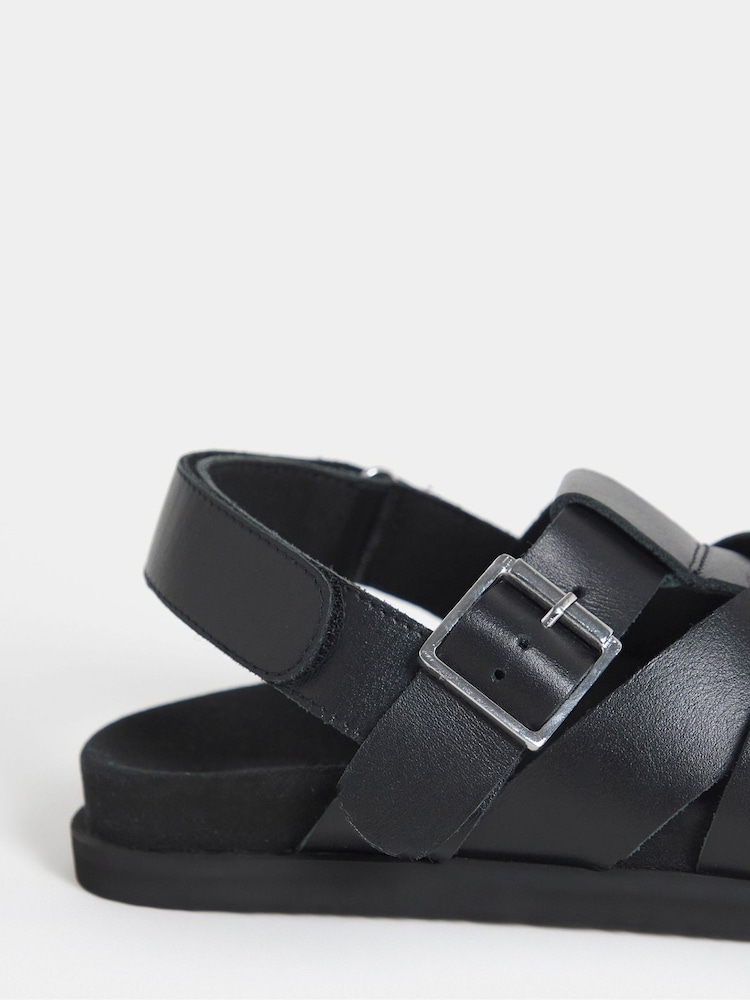 JD Williams Black Fisherman Slingback Shoes - Image 4 of 4 JD Williams Black Fisherman Slingback Shoes - Image 4 of 4