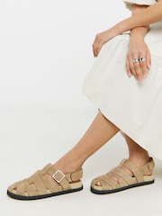 JD Williams Cream Fisherman Slingback Shoes - Image 1 of 4