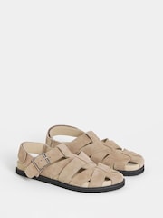 JD Williams Cream Fisherman Slingback Shoes - Image 2 of 4