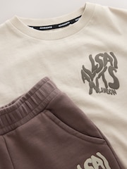 smALLSAINTS Neutral Orlando T-Shirt and Shorts Younger Set - Image 9 of 14