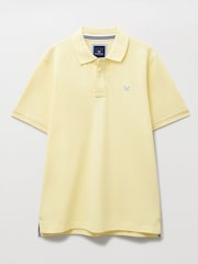 Crew Clothing Cream Classic Cotton Piqué Polo Shirt - Image 4 of 4
