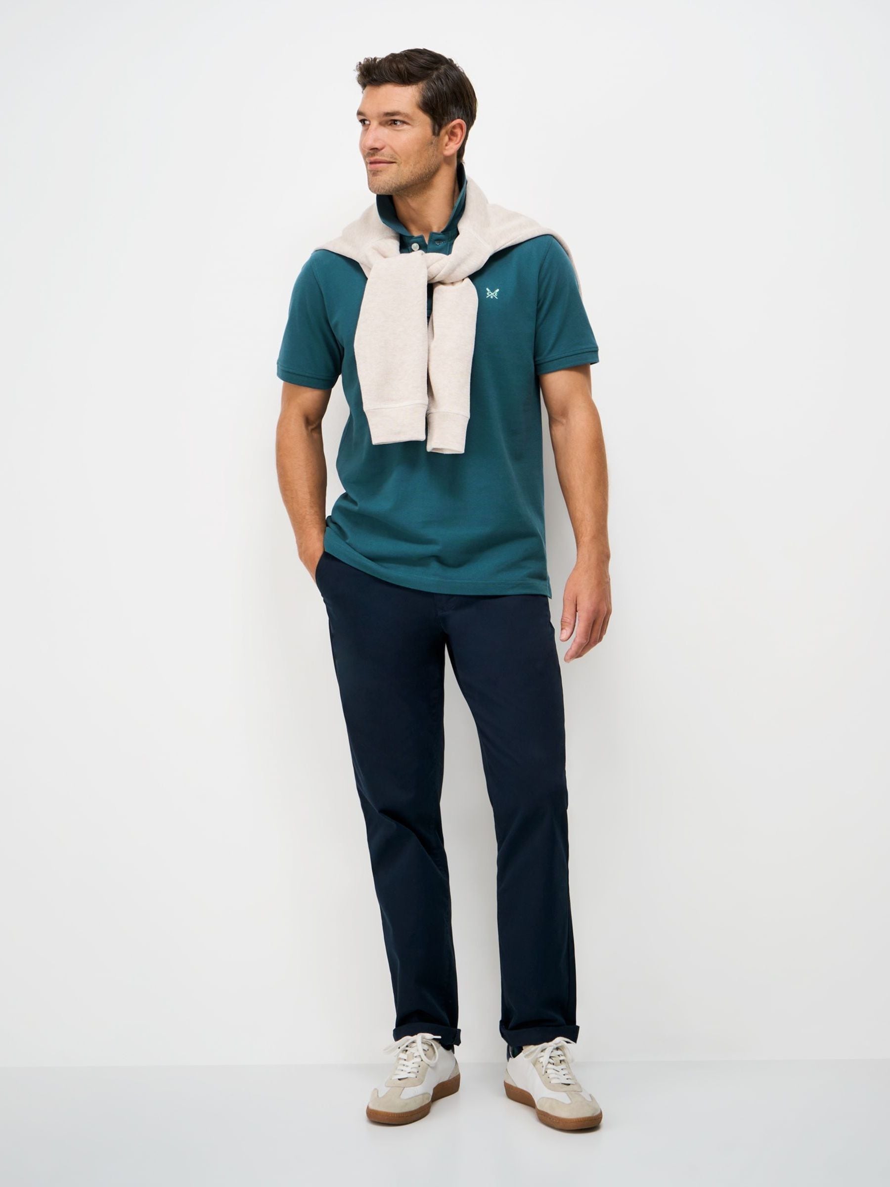 Next：日本 ブルー - Crew Clothing クラシック コットン ピケ