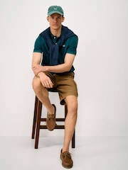 Crew Clothing Blue Diamond Jacquard Polo Shirt - Image 3 of 5