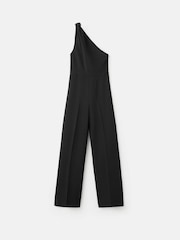 Mango Black One Shoulder Knot Detail Jumpsuit - Image 5 of 5