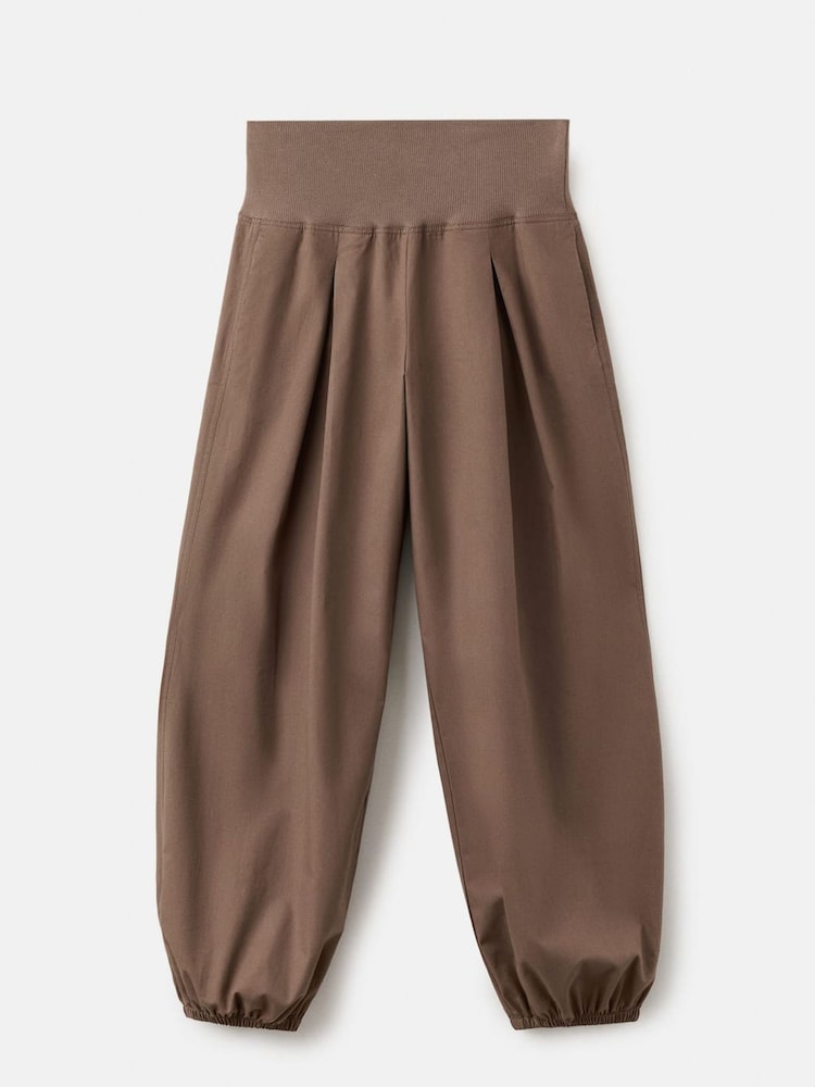 Mango Brown Balloon Trousers - Image 5 of 5 Mango Brown Balloon Trousers - Image 5 of 5