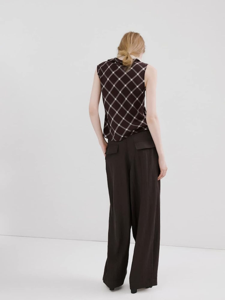 Mango Brown Lyocell Trousers - Image 2 of 6 Mango Brown Lyocell Trousers - Image 2 of 6