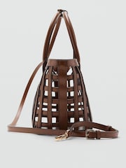 Mango Brown Open Weave Bag - Image 3 of 3