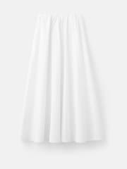 Mango White Cotton Poplin Midi Skirt - Image 6 of 6