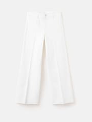 Mango White High Waisted Wide Leg Jeans With Pockets - Image 6 of 6