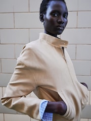 Mango Cream Button Up Neck Jacket - Image 2 of 5