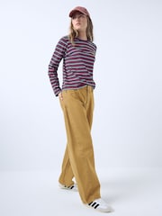 Dark Ochre Mid Rise Relaxed Barrel Jeans - Image 3 of 8